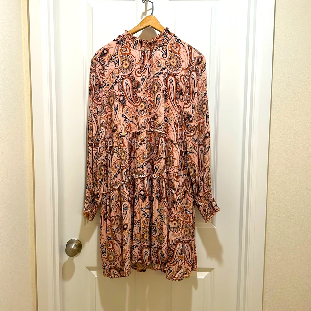 Anthropology Cady tiered tunic dress